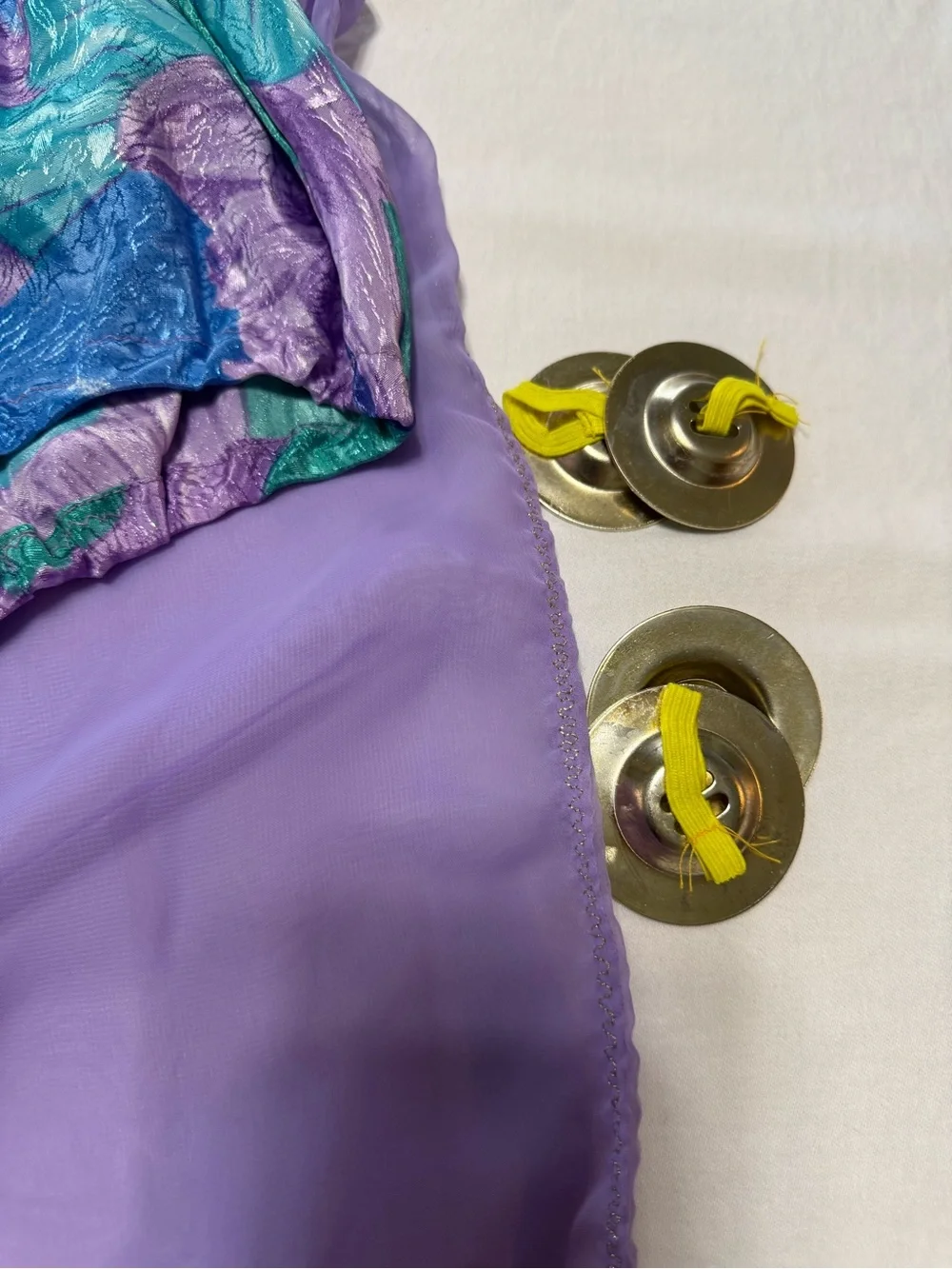 Sheer Lavender Pant with floral under set Princess Jasmine
